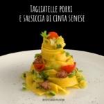 Tagliatelle Porri E Salsiccia Di Cinta Senese Architettando In Cucina