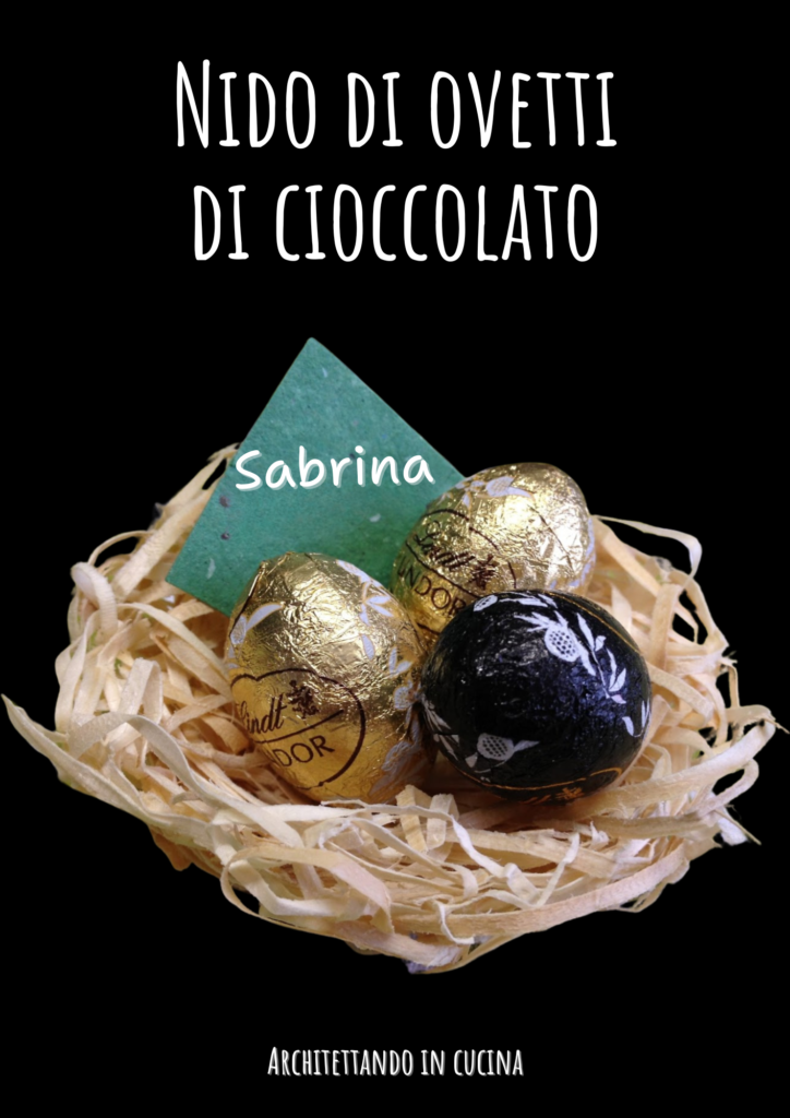 Nido di ovetti di cioccolato